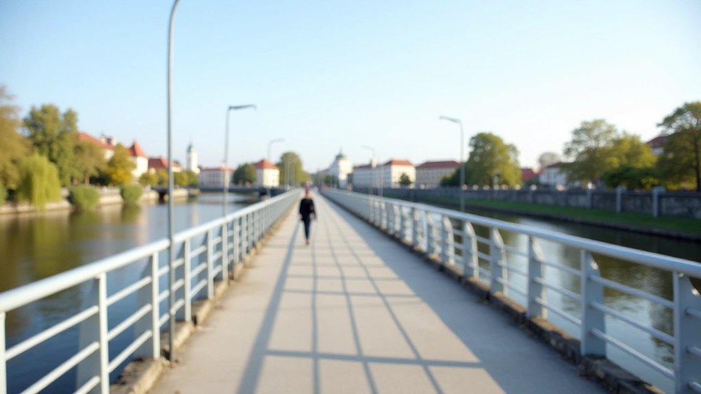 Kauno tiltas virš Nemuno upės su miesto architektūra fone